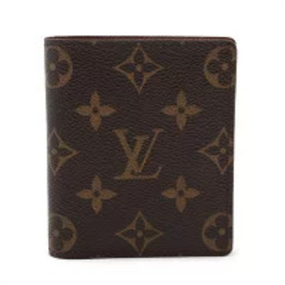 Louis Vuitton Monogram Portefeuille Magellan Bi fold Wallet Brown